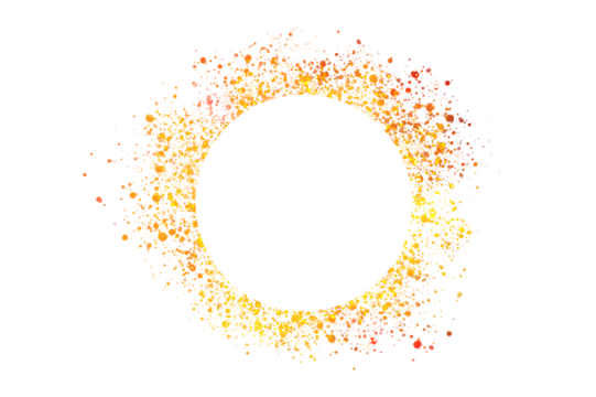 circle light frame on transparent background PNG file - Powered by Adobe