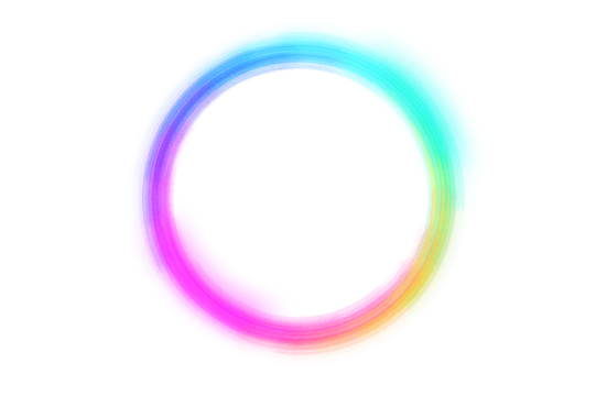 colorful circle frame circle light frame on transparent background PNG file