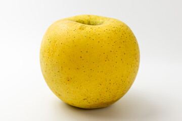 golden apples on a white background