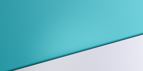 Teal and white marketing template. Overlapping texture layers. Painted blank paper areas. Great for advertising.