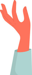 Hand holding things flat icon Showing elements