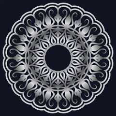 Decorative elements luxury ornament pattern gradient mandala design