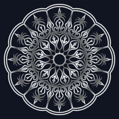 Decorative elements luxury ornament pattern gradient mandala design