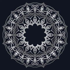 Decorative elements luxury ornament pattern gradient mandala design
