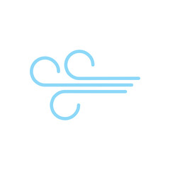 Wind icon vector   illustration sign