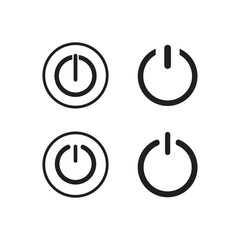 Power button icon vector symbol