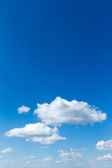 Blue sky with white clouds