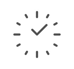 Time related icon outline and linear vector.