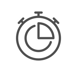 Time related icon outline and linear vector.