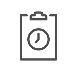Time related icon outline and linear vector.