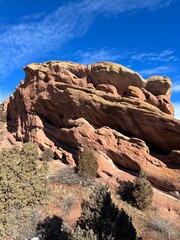 Hiking At Red Rocks Amphitheater In Morrison Colorado
