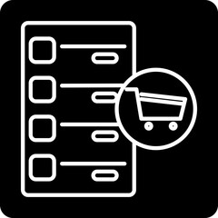 solid WISH LIST design vector icon