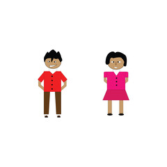 vector couple man design illustration web