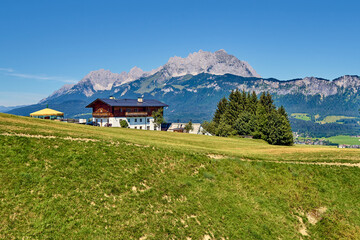 Gscheuerkopf peak in Tirol, mountain in the Austrian, Sankt Johann in Tirol