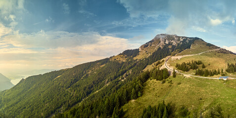 Fototapeta na wymiar Schafberg mountain in the Austrian state of Salzburg