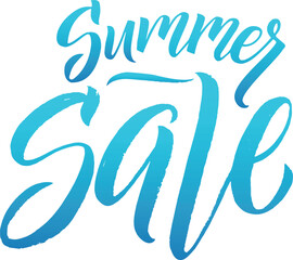 Obraz premium Summer sale calligraphy element. Lettering logo template