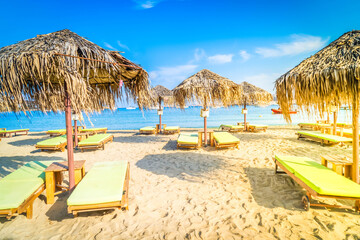 Romantic beach at greek island