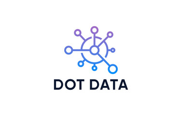 data dot technology icon logo design