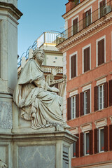 Obraz premium The Spanish Steps (Italian: Scalinata di Trinità dei Monti) in Rome, Italy.