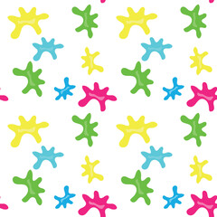 Seamless pattern of paint spots