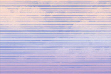 Clouds, retro engraving style. design element. vector illustration