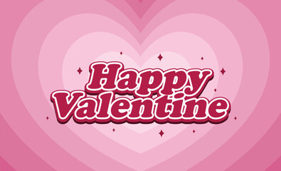 Flat pink background for valentines day celebration