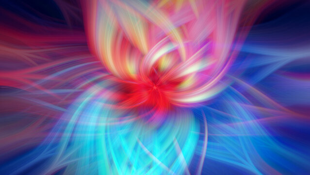Twisted Fiber Effect Abstract Colorful Flower Image Background Wallpaper Neon Colors