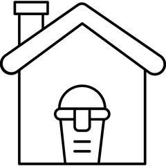 Chalet Vector Icon

