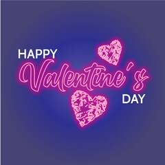 valentines day  neon