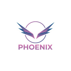 Simple wing logo design