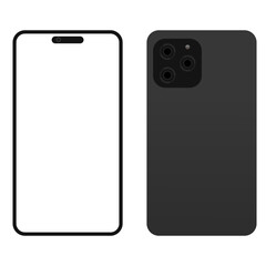 black smartphone with screen