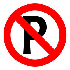 vector traffic sign no parking