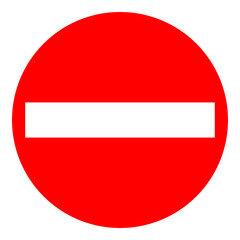 vector traffic sign no entry