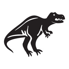 Cute dinosaur vector motif for kids. Hand drawn childlish paleo reptile illustration for quirky art. 