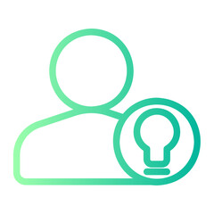 bulb gradient icon