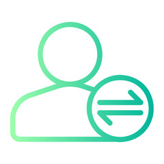 Data Transfer gradient icon