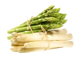 Green and white Asparagus Bundle - Transparent PNG