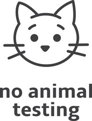 No animal testing stamp. Cruelty free product