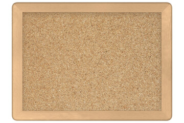 Cork Board Background With Wooden Frame