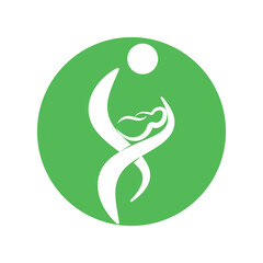 Mother holding newborn baby in arms. Woman breastfeeding child.