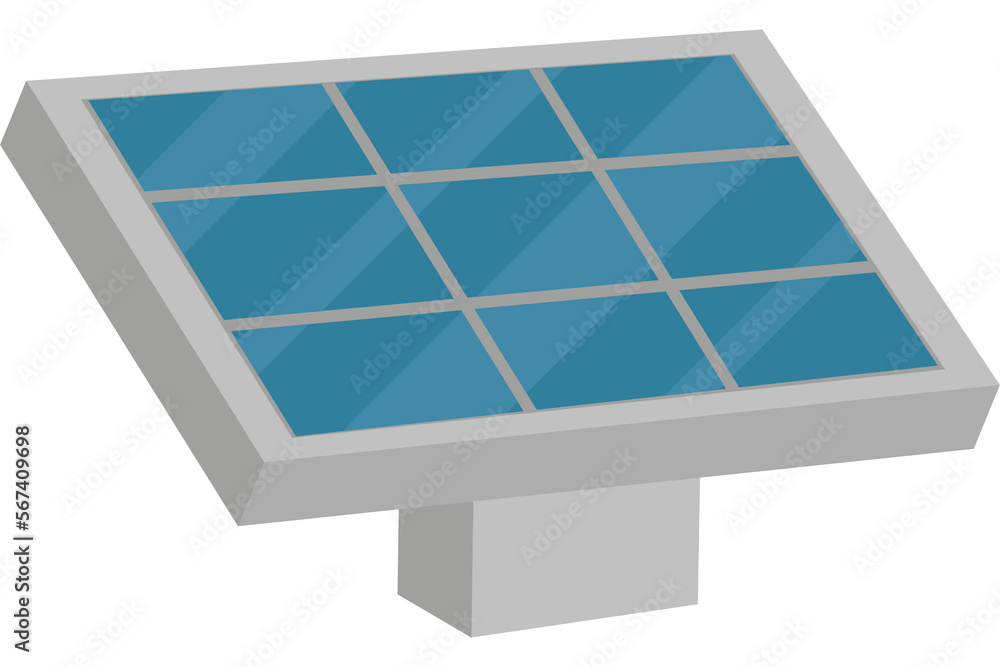 Sticker isometric solar panel