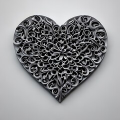 heart-shaped pieces of paper. Generative AI