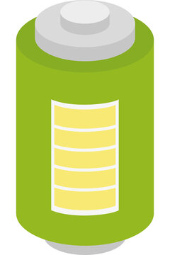 isometric battery icon