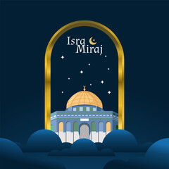 Dome of the rock vector illustration