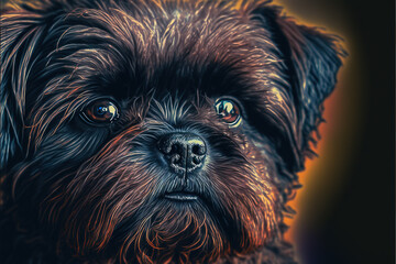 portrait of Affenpinscher puppy