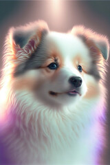 Obraz na płótnie Canvas pomeranian dog portrait