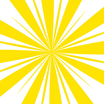 White and yellow sunburst pattern background. Retro ray pattern background. Royalty high-quality free stock photo image of overlays sunbeams grunge Abstract backgrounds. Retro stripe pattern sunbrush