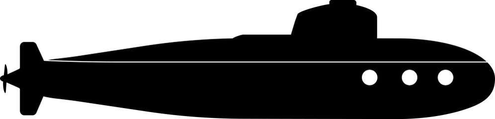 Submarine icon, transparent backgrounds