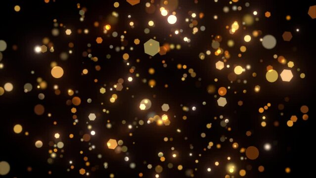 rich particles gold background video