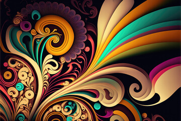 the nature is spreading, spring time as a modern art, generative ai technology